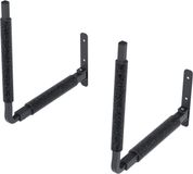 QLS BOX1 ZWART 1 Paar Muurbeugel Voor Dakkoffer Zwart Metalen 57 cm Beugel 8443