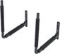 QLS BOX1 ZWART 1 Paar Muurbeugel Voor Dakkoffer Zwart Metalen 57 cm Beugel 8443