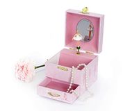 Trousselier TROUS20975 Ballerina Schoen Muzikale Kubus Box - Roze