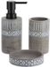 Tendance Ensemble de 3 accessoires de salle de bain en ciment gris