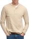 Superdry Mini Slub Waffle Grandad LS Shirt Heren - Maat XL