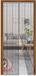 Ibenzoa® Rideau de porte moustiquaire magnétique - Noir - 110 x 210 cm