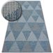 Rugsx - Tapis en corde Sizal Loft 21132 Triangles ivoire/argentin/bleu 160x230 cm