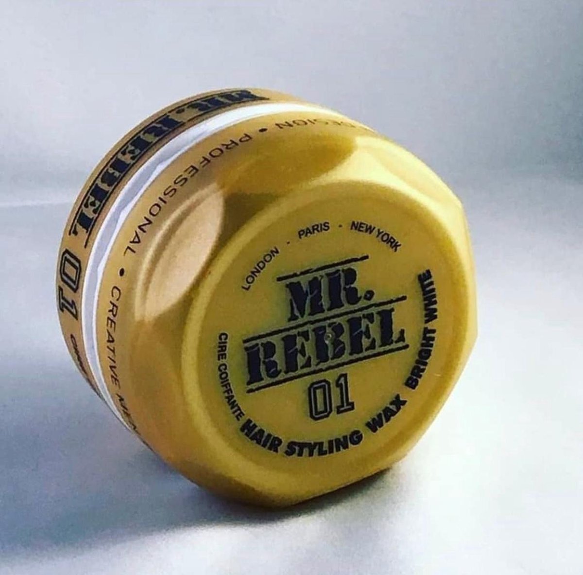 Mr. Rebel Mr.Rebel - Wax 01-HAARWAX- Hair styling wax bright white-WAX - HAIR STYLING WAX -HAAR STYLING - STYLING HAAR - HAAR - KAPPER HAIR WAX -KAPPERS – 150 ml-Wax