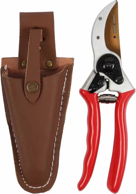 Talen Tools Snoeischaar Titanium Papegaaienbek 21 cm met Lederen Holster