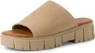 Tamaris - Dames - Muiltjes - Bruin - Leer - Blokhak - 39