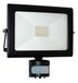 Tibelec 350420 LED-koplamp, extra vlak, met bewegingsmelder, 32 W, 2060 lumen, niet bedraed, aluminium, wit