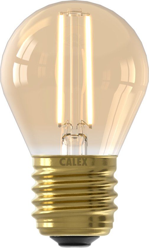 Calex Filament LED Lamp E27 P45 Gold 3.5W Dimmable
