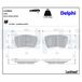 DELPHI Kit de plaquettes de frein, frein à disque LP3894