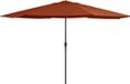 vidaXL Parasol met metalen paal 390 cm terracottakleurig
