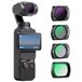 NEEWER Magnetische Variabele ND-, UV- en CPL-filterset, compatibel met DJI Osmo Pocket 4 & 3 Creator Combo, 4-pack
