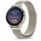 By Qubix - Milanese bandje - Vintage goud - 18mm - Geschikt voor Garmin Venu 3s / Vivoactive 4s / Venu 2s / Vivomove 3s / Forerunner 255s / 265s