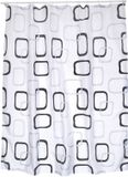 MSV Douchegordijn 180x200 cm – Polyester Douchegordijn met Vintage Design – Waterafstotend en Geschikt voor Douche en Bad