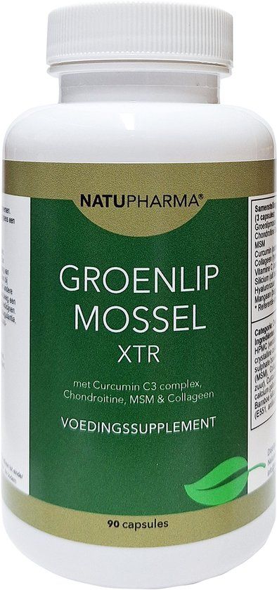 Natupharma Groenlipmossel XTR met curcumin C3 complex 90 caps