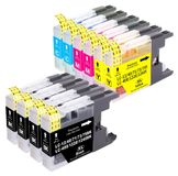 Brother Cartouches couleur pour Brother LC1220/1240/1280XL, 10 pièces