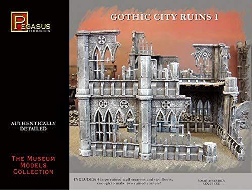 Pegasus Spiele PG4930 28 mm Hist. Ruijnen van Gotische gebouwen, hars modelbouwset