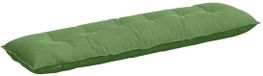 vidaXL Coussin de dossier vert clair 180 x 50 cm Tissu côtelé