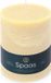 Spaas Bougie rustique ± 95 heures de combustion Ivoire