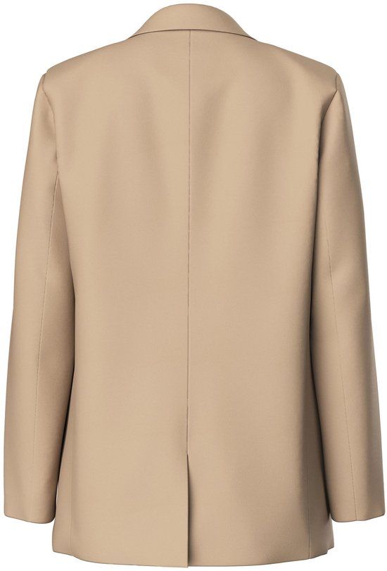 PIECES PCBOSSY LS LOOSE BLAZER NOOS Women's Blazer - Beige - Size XS