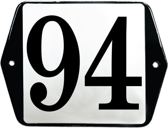 EmailleDesign® Emaille huisnummer model oor - 94