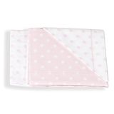 Italbaby Beddengoedset, 3-delig, gestippeld, lichtroze, meerkleurig, eenheidsmaat