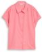 Tom Tailor - Losvallende blouse met linnen - Maat 44 - soft fuchsia pink