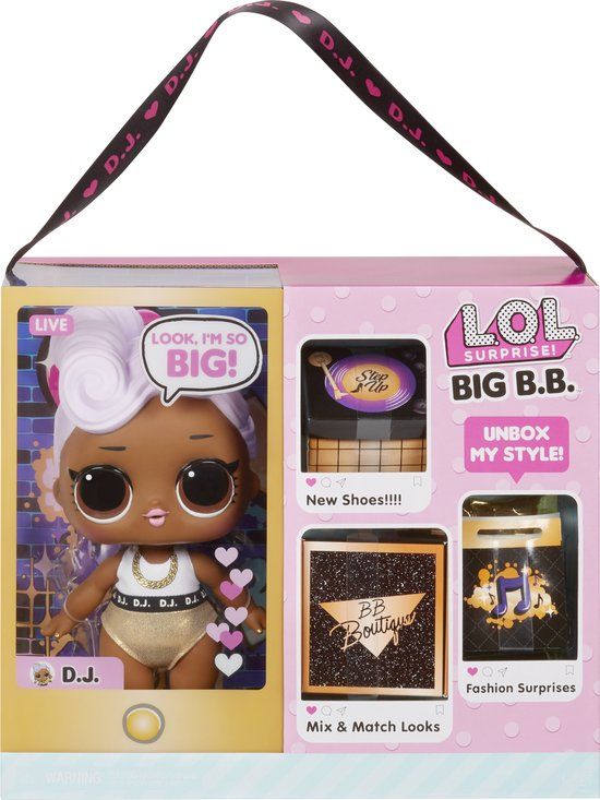 L.O.L. Surprise! Big B.B. Doll D.J. - Babypop - 4+ jaar