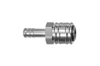 RIEGLER 107288-243.45-N snelsluitkoppeling NW 7,2, messing vernikkeld, tuit LW 9, 1 stuk