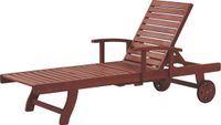 Beliani TOSCANA Strandstoel - Acaciahout - Donkerbruin