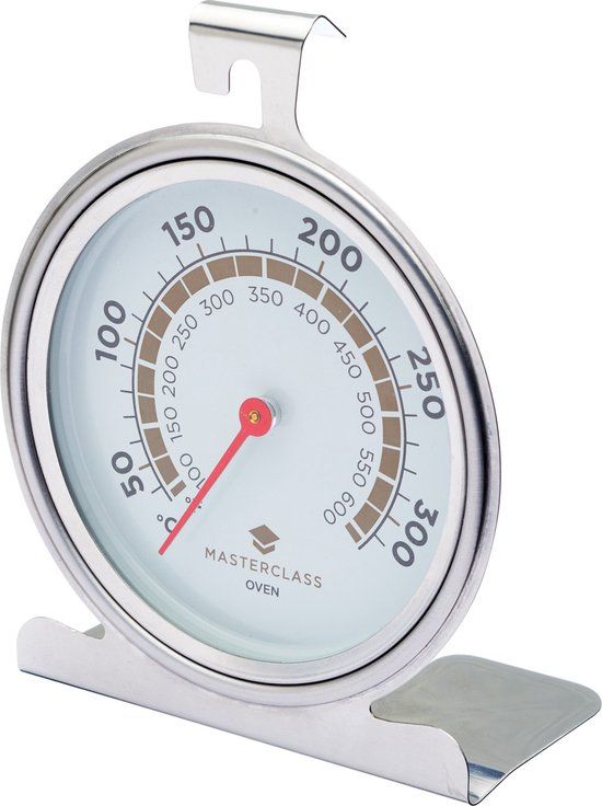 KitchenCraft MasterClass Oven Thermometer - RVS - Zilver