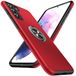 Anqrp Étui pour Samsung Galaxy S21 Plus 5G, Rouge