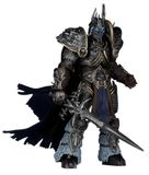 Lich King Figurine d'action : 7 pouces, Deluxe, 22 pièces, avec cape en tissu et épée Frostmourne