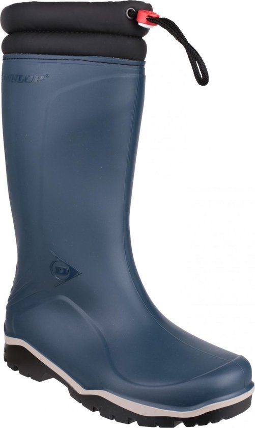 Dunlop Laarzen - Rubber Laarzen Heren - Gevoerde Laarzen - Werk Laarzen - Blauw - Maat 45