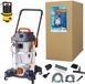 COIL Vijverstofzuiger - Zwembadstofzuiger 35 l - + Afvoerpomp 600W - Continue bedrijfsmodus - Stofzuiger met accessoires - 1400 W - Zilver
