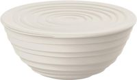 Merkloos Guzzini Tierra container M met deksel - melkwit, Ø 18 x 7,8 cm | 1090 cc
