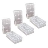 GTIWUNG 6 boîtes de rangement pour batteries rechargeables 18650/18350/CR123A/17670