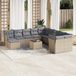 Maison Exclusive - Ensemble de jardin, 12 pièces, avec coussins, beige, en polyrotin