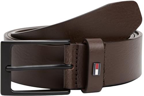 Tommy Hilfiger leren riem Layton donkerbruin