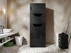 WASHING Armoire à linge 2 portes 2 tiroirs avec armoire supérieure noir