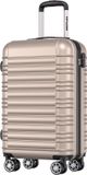 TRVLMORE Handbagage Koffer - 38L - Champagne - Hardcase - Cijferslot - 54x36x20cm