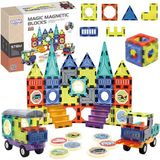 WOOPIE - Jouet de construction - Magnétique 71 pièces - Plastique - Multicolore