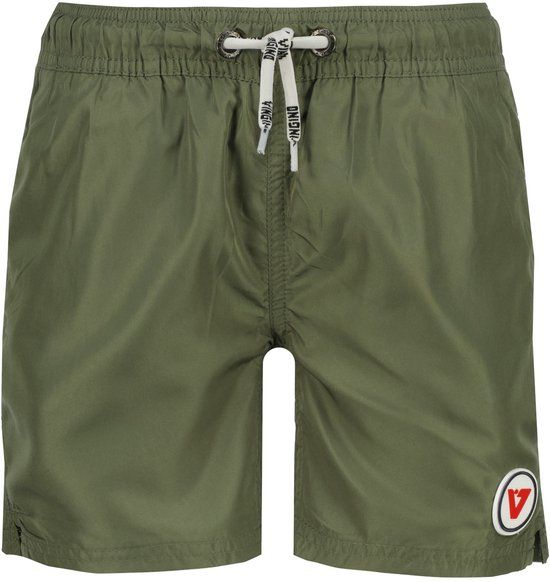 Vingino Zomer Zwembroek Jongens Army Green Basic-Swimtrunk Relaxed Fit Polyester Maat 140