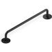 Viefe MILANO Poignée de meuble en métal, noir mat - 160 mm