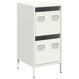 vidaXL Dressoir, wit, 35x39x73,5 cm, koudgewalst staal