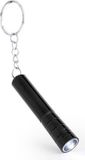 Merkloos / Sans marque Makito Western Europe (mkto) Sleutelhanger met zaklamp - 10 stuks - Zwart