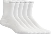 CRAFT ACTIVE HIGH SOCK 5-PACK Unisex Sportsokken - Wit