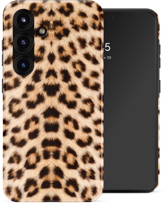 Selencia Hoesje - Geschikt voor Samsung Galaxy S25 - Backcover met Magnetische Ring - Wild Leo