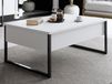 Mobistoxx LUXANA Table basse 90 cm blanc/noir