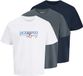 JACK & JONES - JJJADE TEE SS CREW NECK 3PK MP JNR - Jongens - T-shirts - Maat 164 - Katoen - 3 Stuks