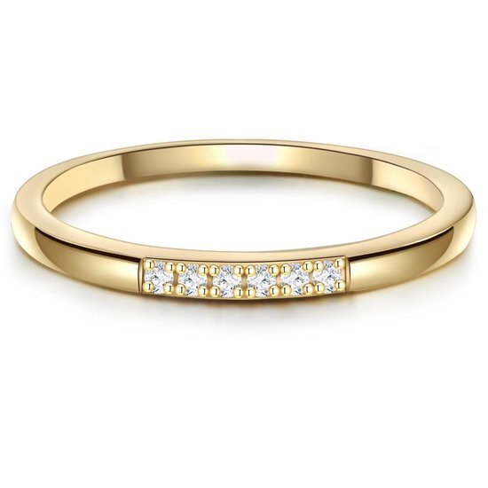 Gems M&#252;nchen Dames Dames ring 925 sterling zilver zirconia 50 Goud 32021156